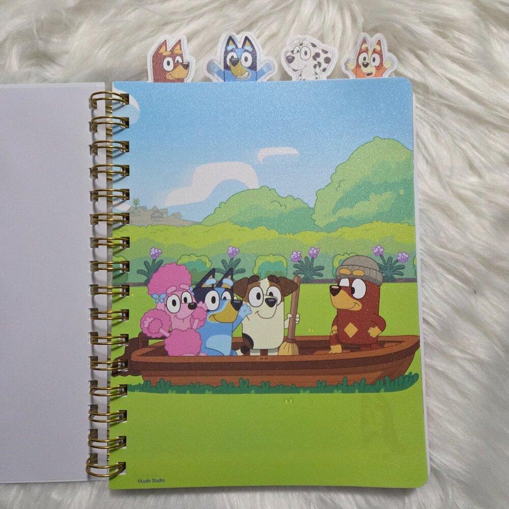 Bluey Tabbed Spiral Notebook - Picture 4 of 8